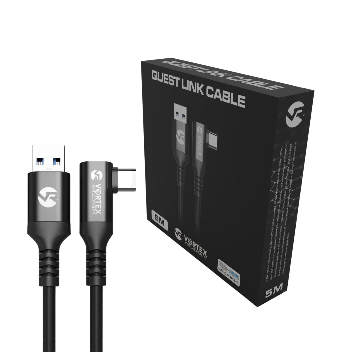 5m cable from VortexVR USB-A to Meta Quest Link to Quest 3S Quest
