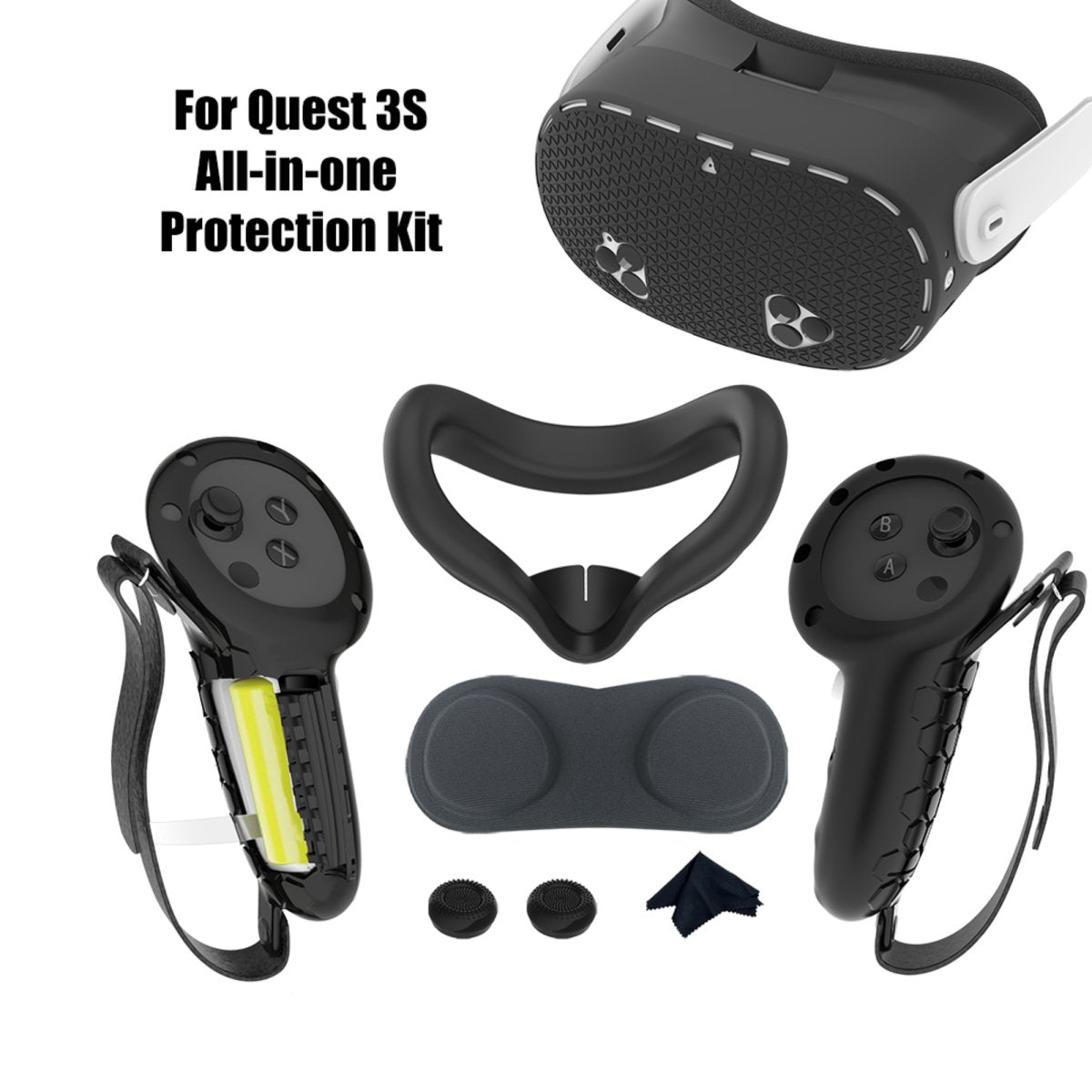 7in1 Set of silicone protectors for Meta Quest 3S