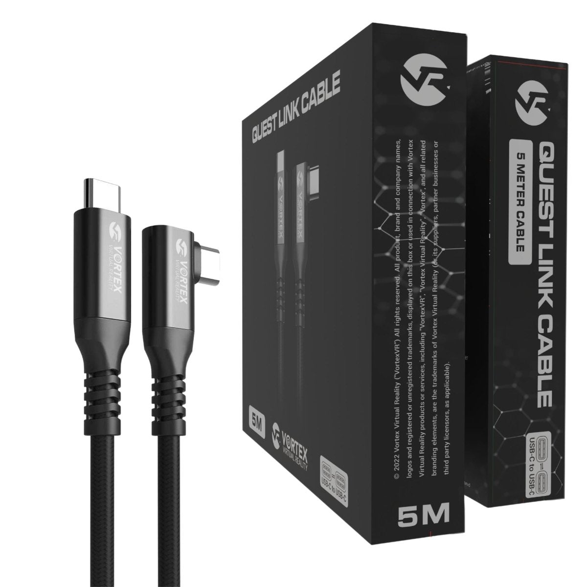5m cable from VortexVR USB-C to Meta Quest Link | to Quest 3S Quest 3